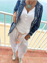 Cargar imagen en el visor de la galería, BLUSA JEAN/BORD