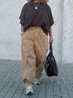PANTALÓN CARGÓ CAMEL