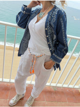 Cargar imagen en el visor de la galería, BLUSA JEAN/BORD
