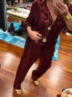 BLAZER BRILLÓ GRANATE CLAS