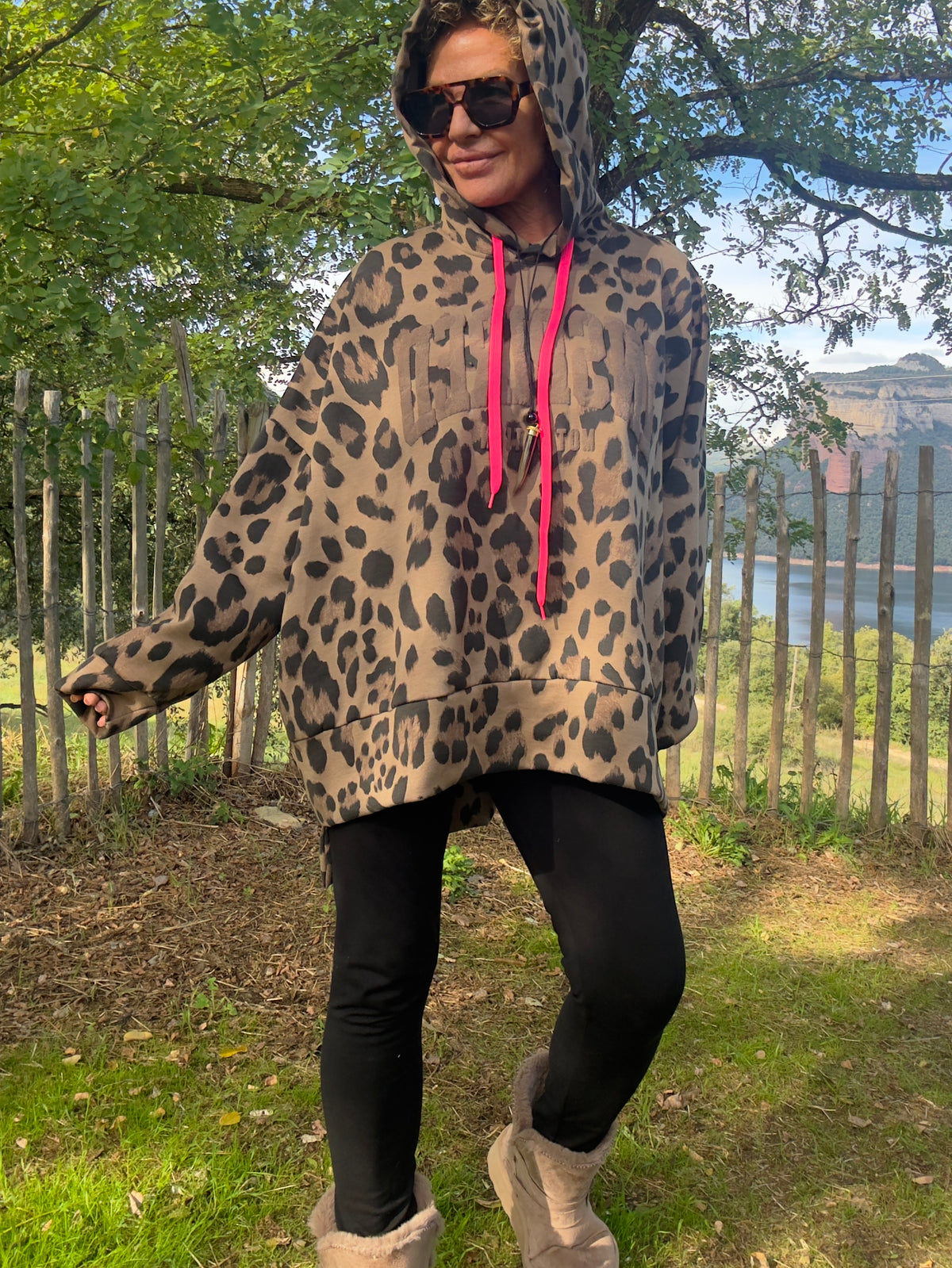 SUDADERA MAXI ANIMAL PRINT