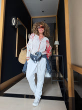 Cargar imagen en el visor de la galería, BLUSA BOHO BLANC/RED
