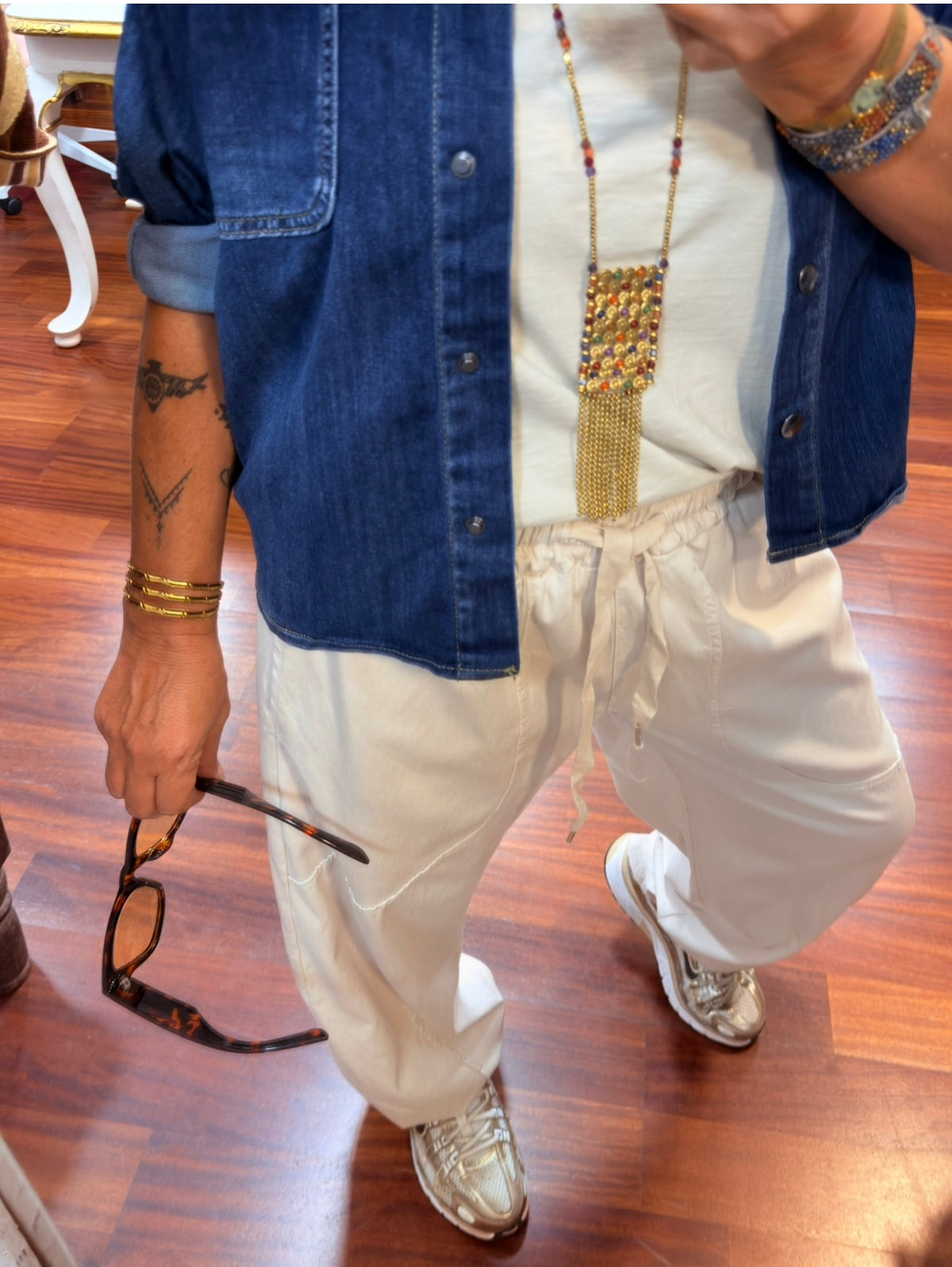 PANTALÓN BOHO BEIGE