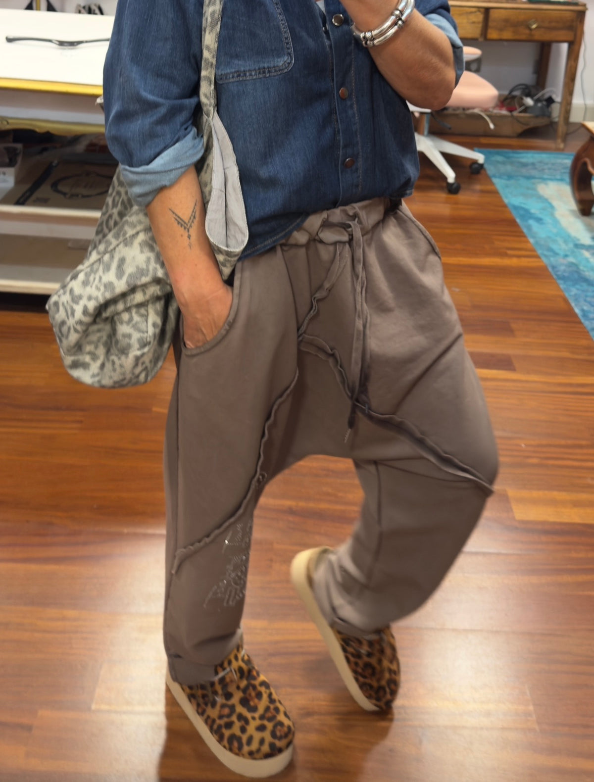 PANT BAGGY STRASS