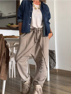 PANT BAGGY STRASS