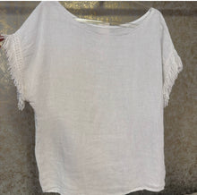Cargar imagen en el visor de la galería, BLUSA LINO FLECOS
